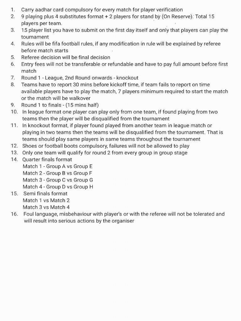 Rules | PDF