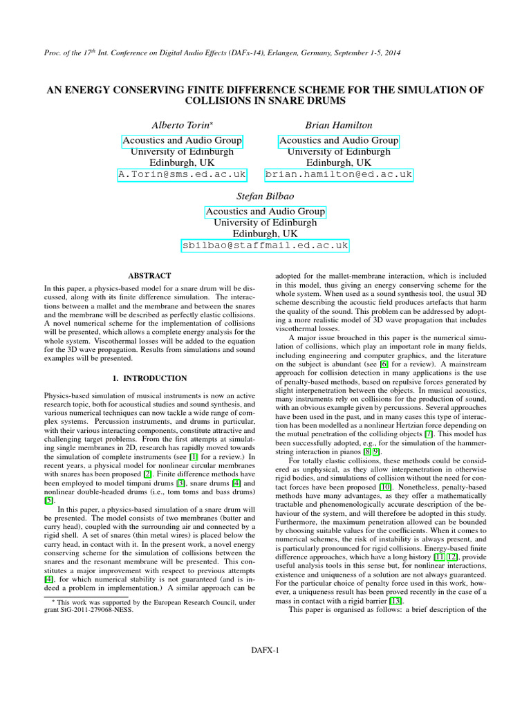 An Energy Conserving Finite Difference S | PDF | Matrix (Mathematics ...