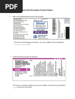 Pediatric Medication Math Practice | PDF | Intravenous Therapy ...