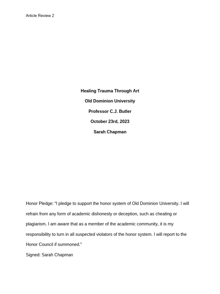 Article 2 review pdf psychological trauma psychology