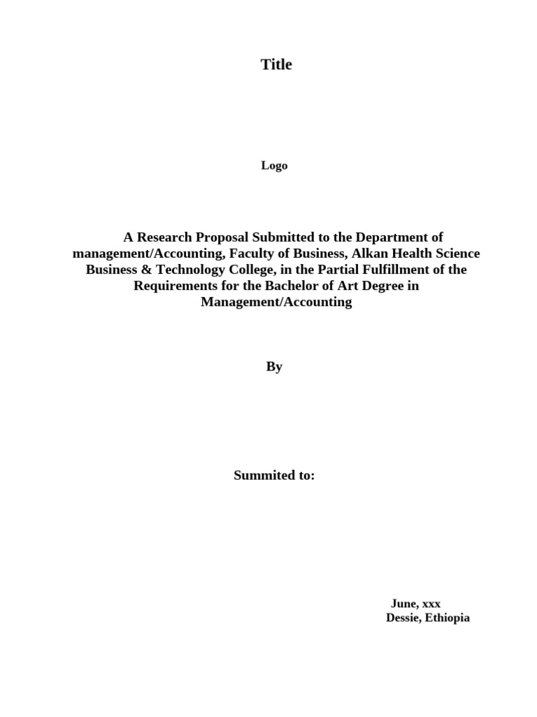 Research Proposal Guidelines for Management | PDF | Methodology ...