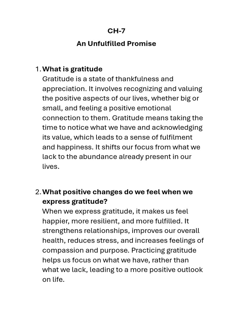The Power of Gratitude in Kindness | PDF