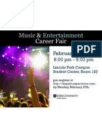 Music and Entertainment Career Fair 2012