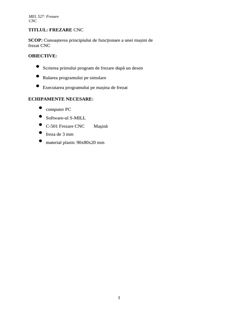 Frezare CNC | PDF