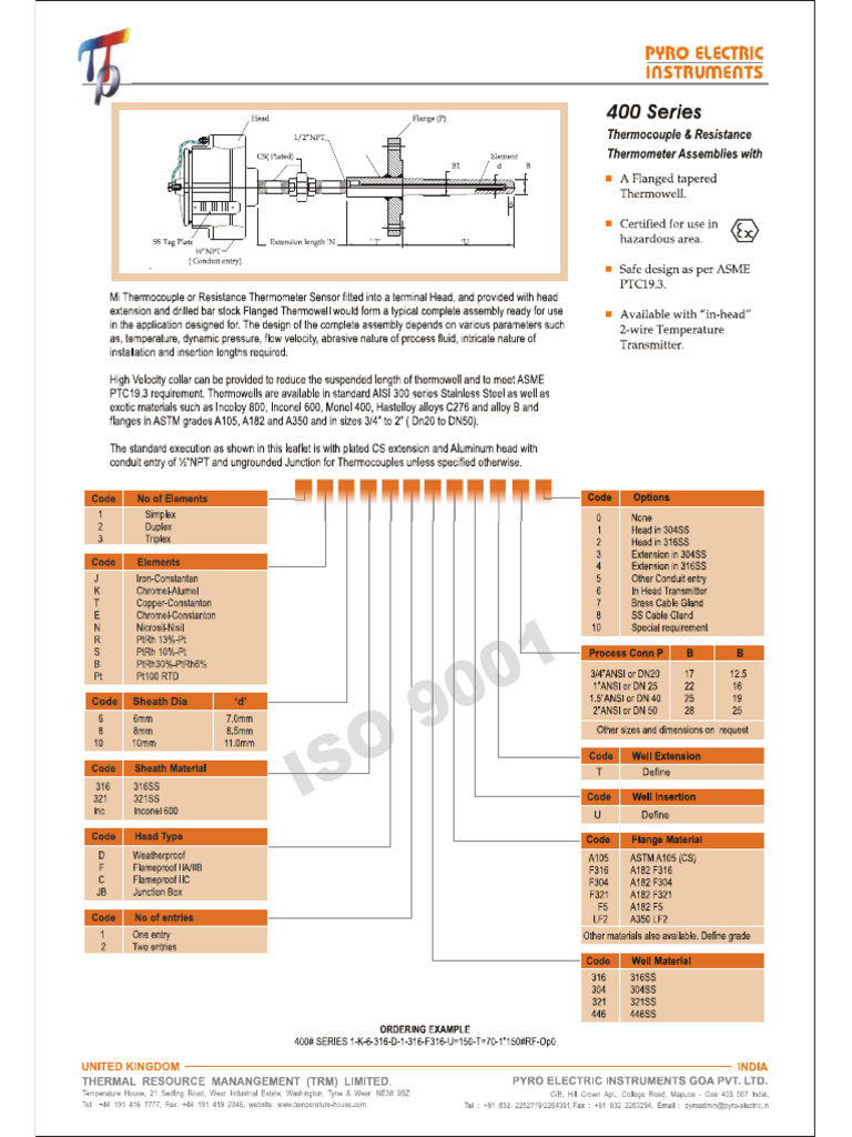 400 Series TE+TW | PDF