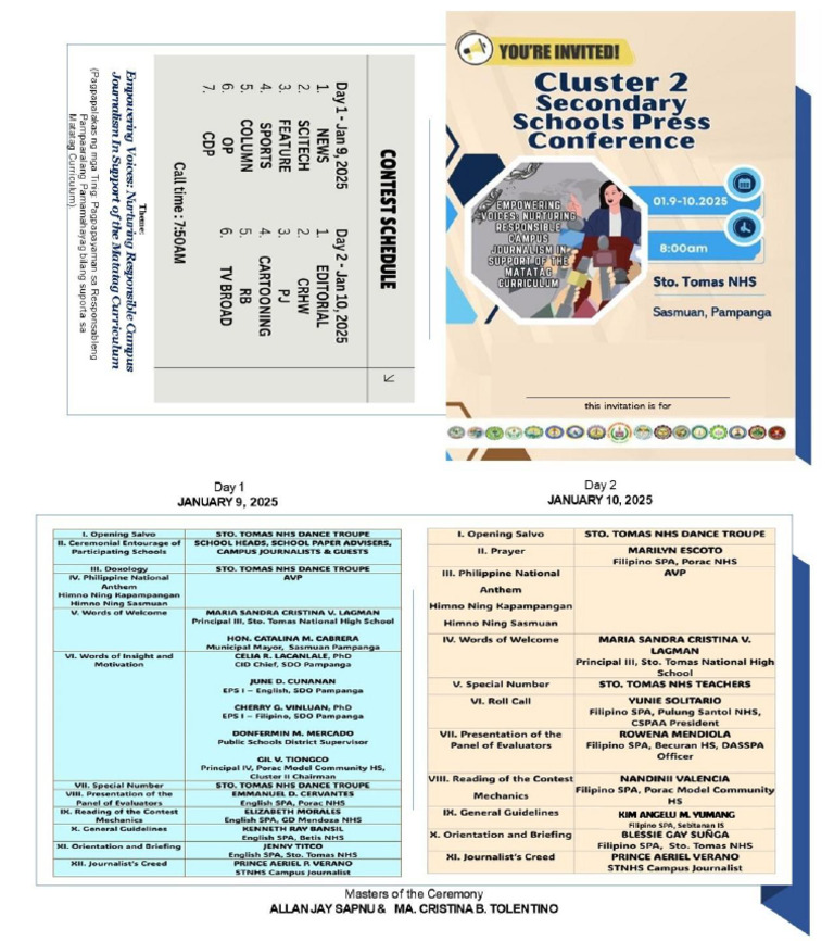 Super Final Program As of Jan 7 7am | PDF