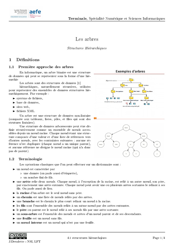 Arbres et arité en informatique | PDF | Algorithmes et structures de ...