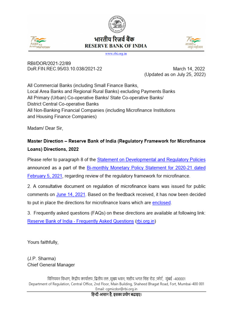 RBI guidelines_Banks | PDF | Loans | Personal Finance