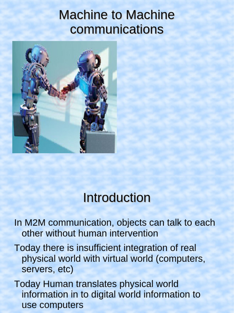 M2M Communication Overview and Market Insights | PDF | Computer Network ...