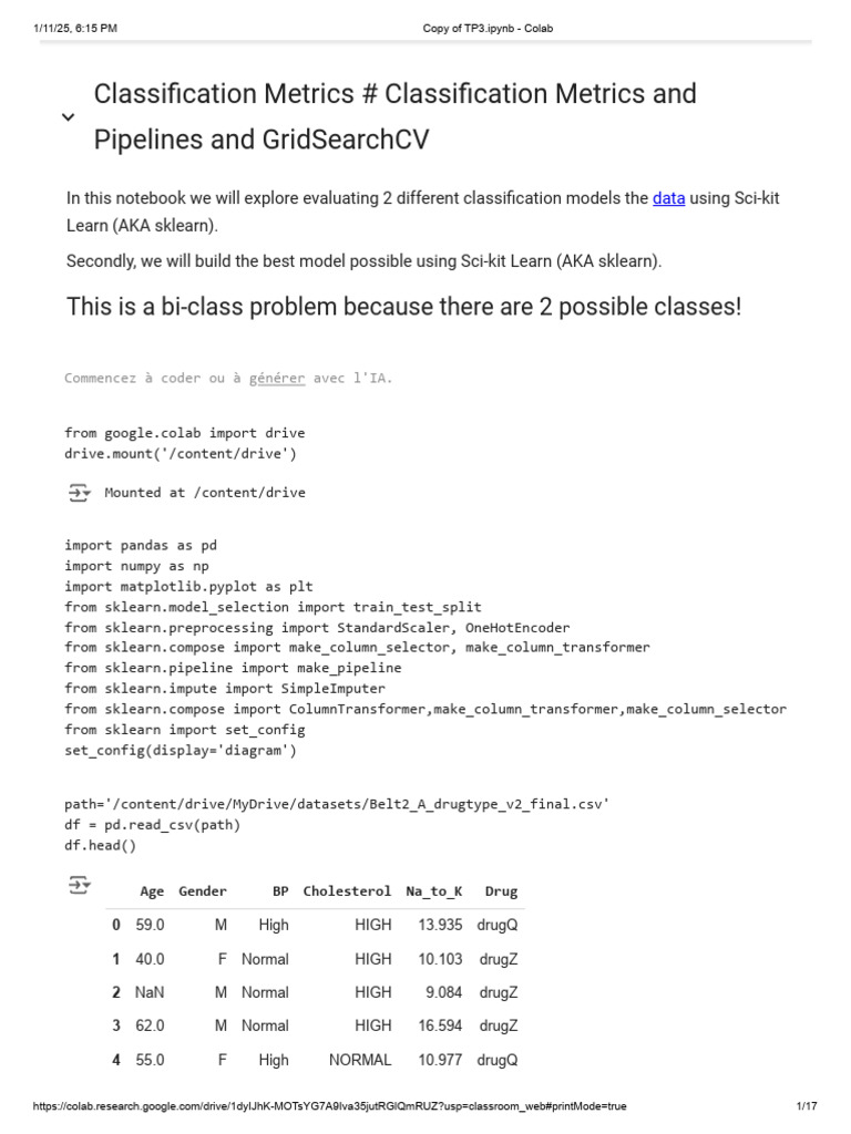 Drug Classification Model Evaluation | PDF | Accuracy And Precision ...