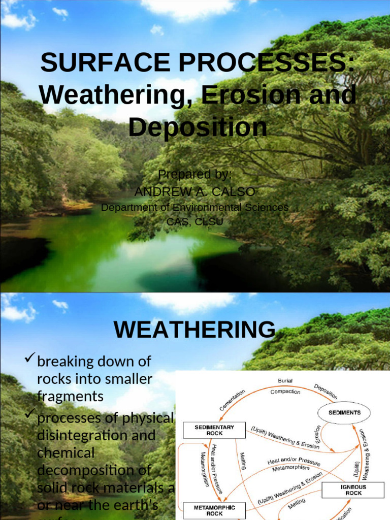 Weathering, Erosion, and Soil Formation | PDF | Weathering | Rock (Geology)