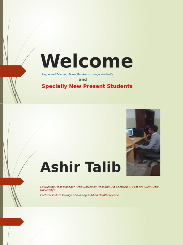 Welcome (ASHIR) | PDF | Nursing | Doctor Of Medicine