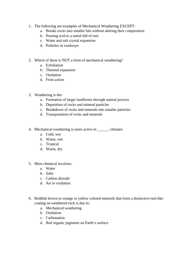 Earth Science Quiz | PDF