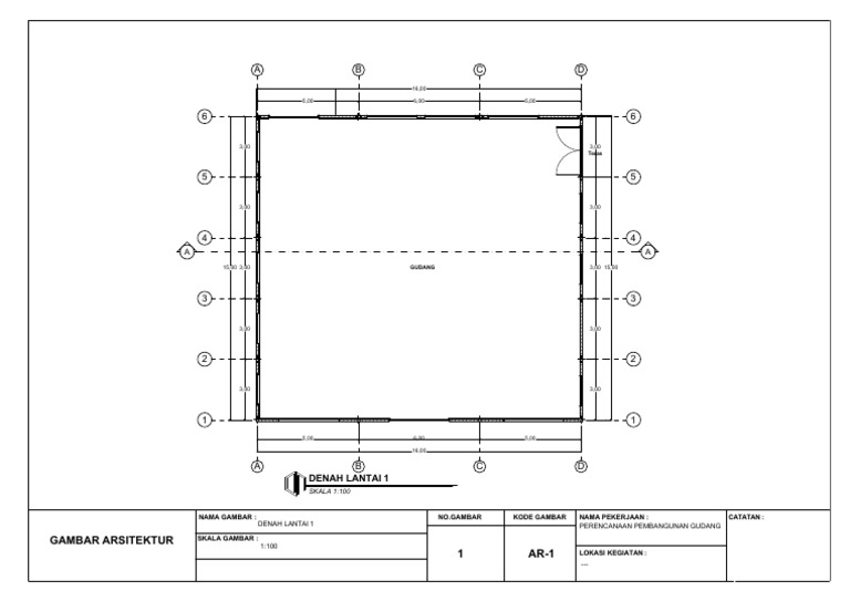 A.01 Denah Lantai 1 | PDF