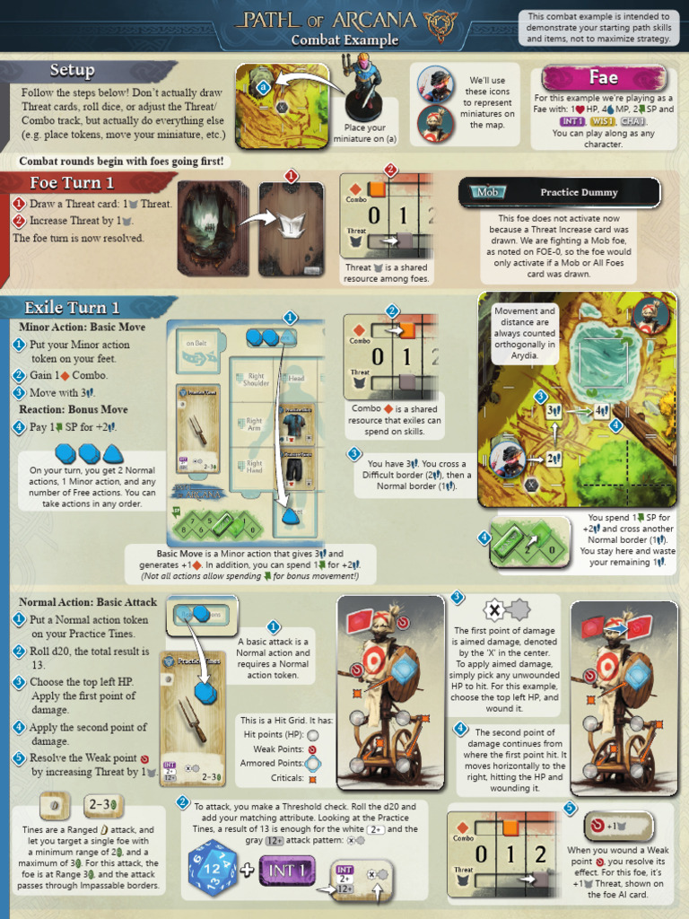Combat Mechanics and Actions Guide | PDF | Tabletop Games | Gaming