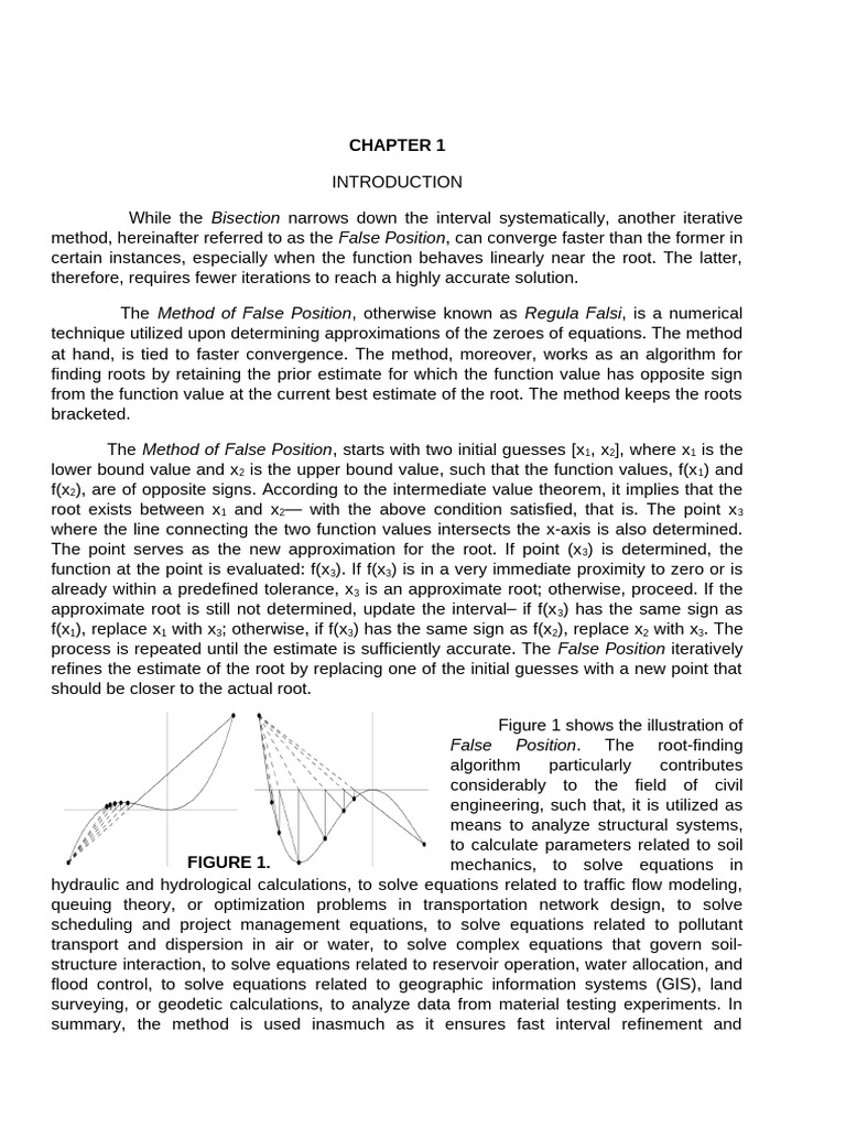 False Position Method for Root Finding | PDF | Numerical Analysis ...