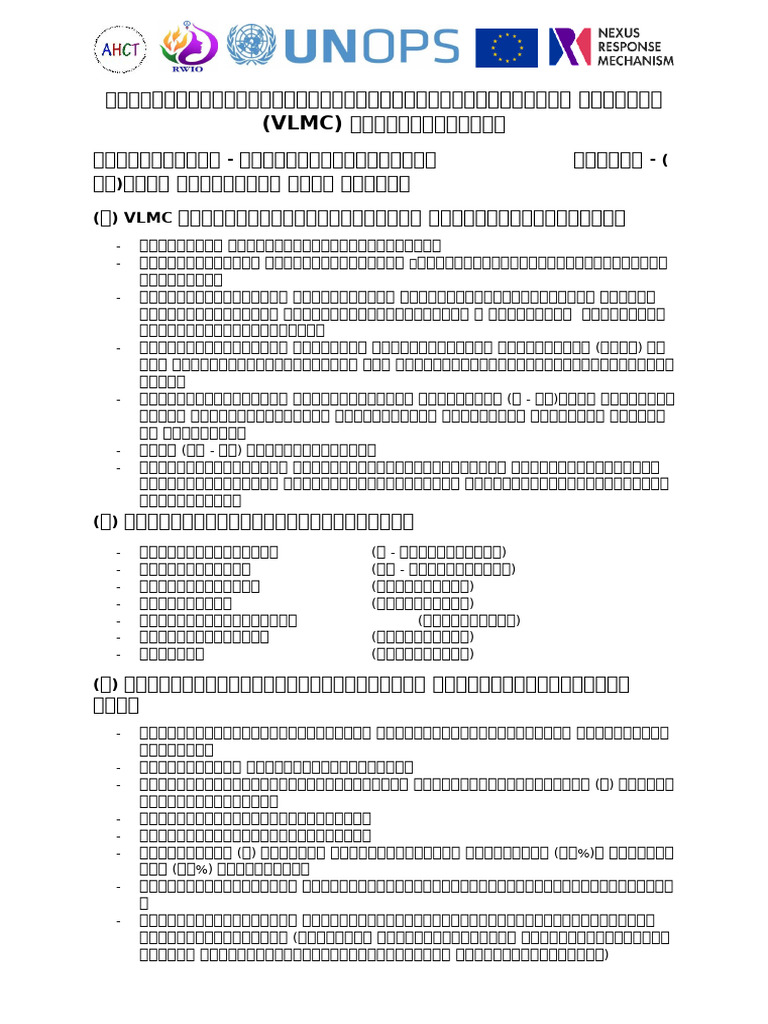 Forming VLMC Forming Mee Kyaung Rethauk Village | PDF