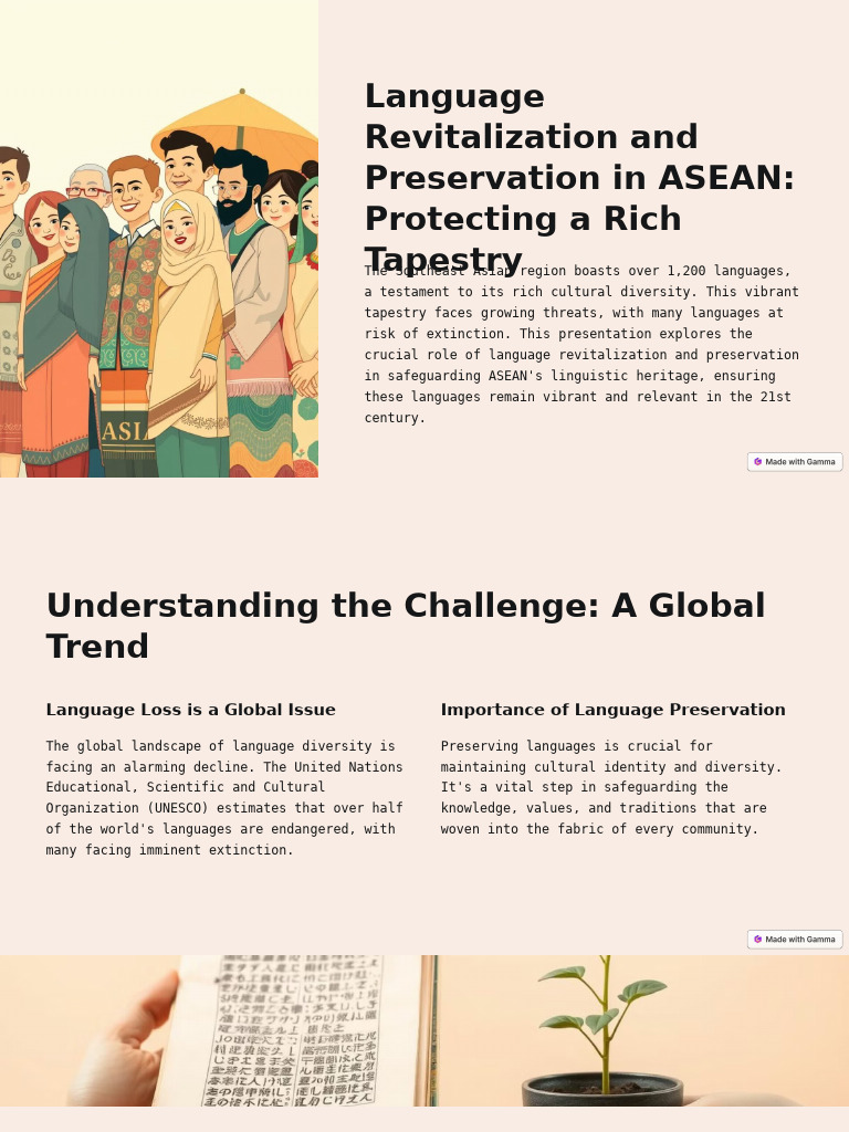 Language Revitalization and Preservation in ASEAN Protecting A Rich ...