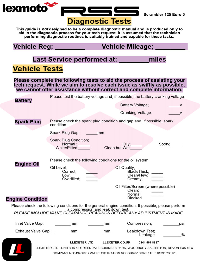 Vehicle Diagnostic Test Guide | PDF | Ignition System | Relay