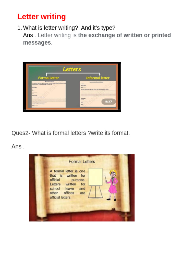 Letter Writing For 10 and 12 | PDF | English Grammar | English Language