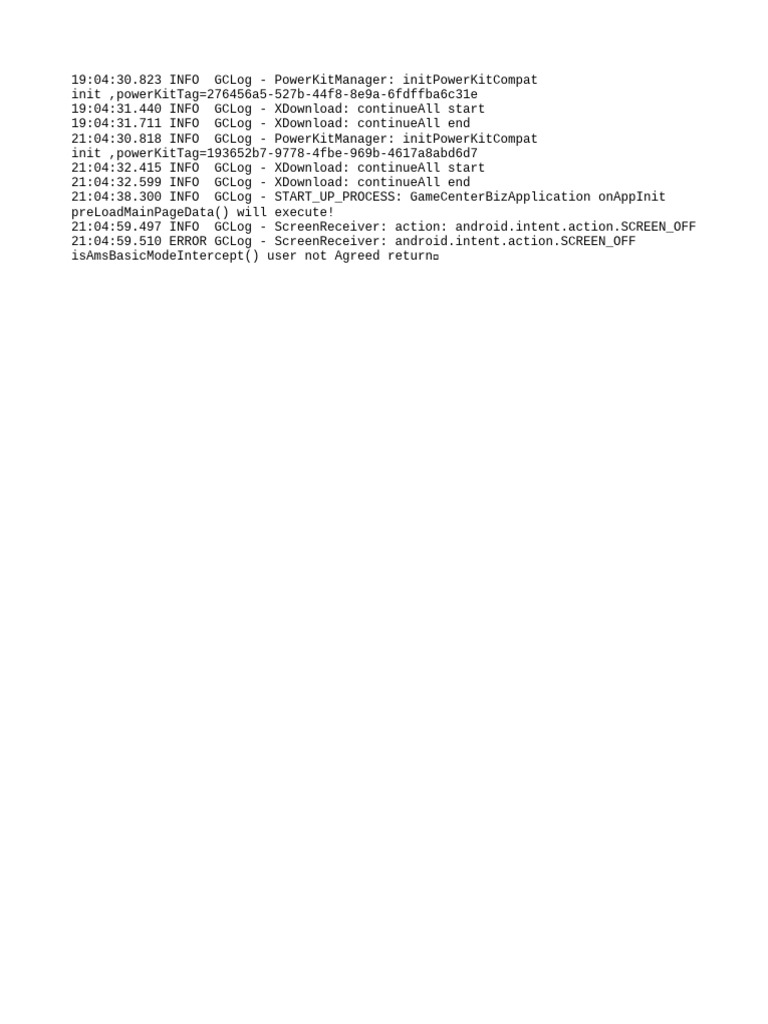 PowerKitManager and XDownload Logs | PDF