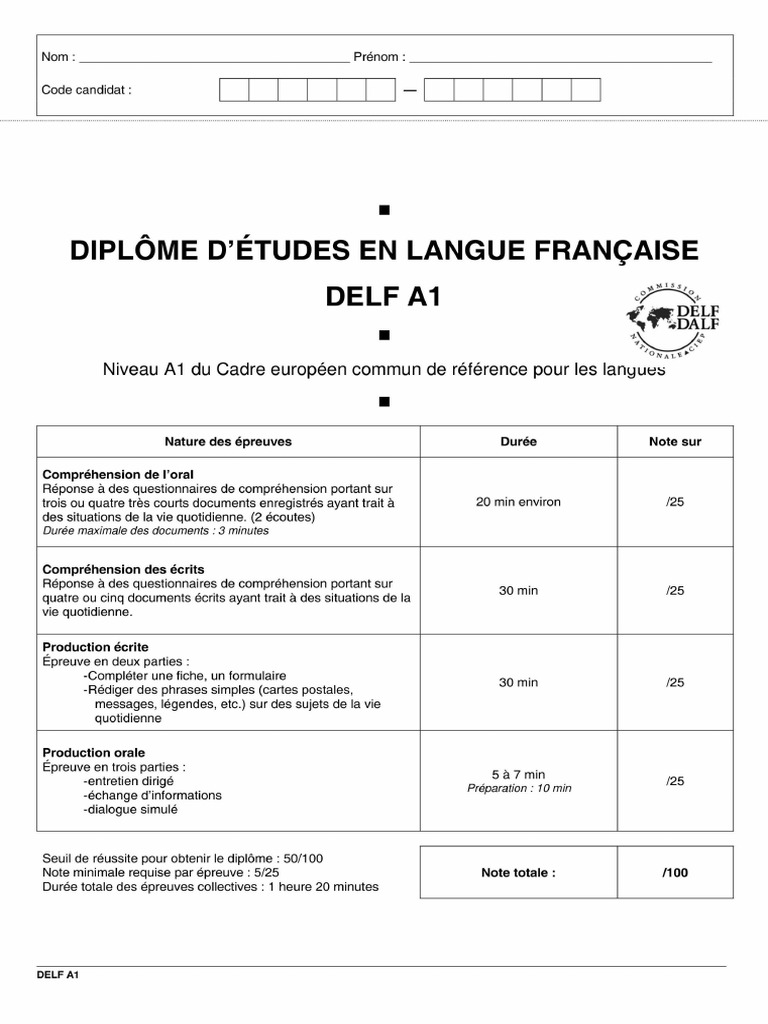 A1 Exam | PDF