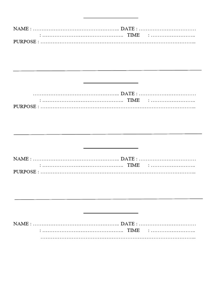 Student Gate Pass Template | PDF