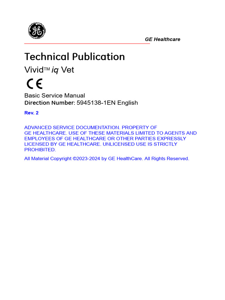 Vivid Iq Vet v206 Basic Service Manual_SM_5945138-1EN_2 | PDF ...