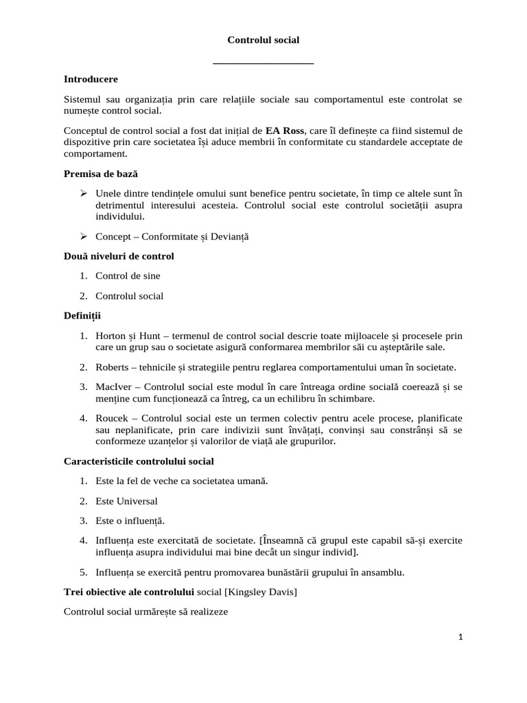 Control Social | PDF