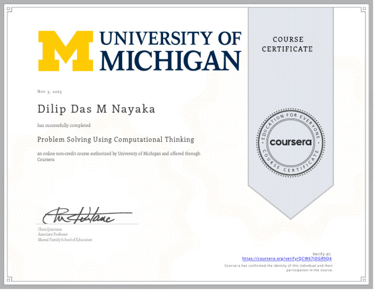 Problem Solving Using Computational Thinking | PDF