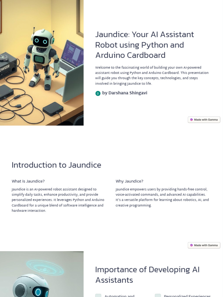 Jaundice Your AI Assistant Robot Using Python and Arduino Cardboard ...