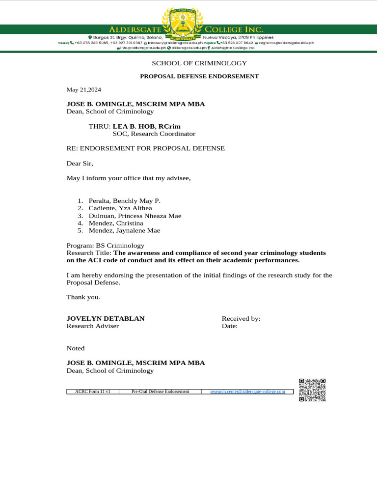 ACRC-FORM-11-v1-pROPOSAL-Defense-Endorsement | PDF