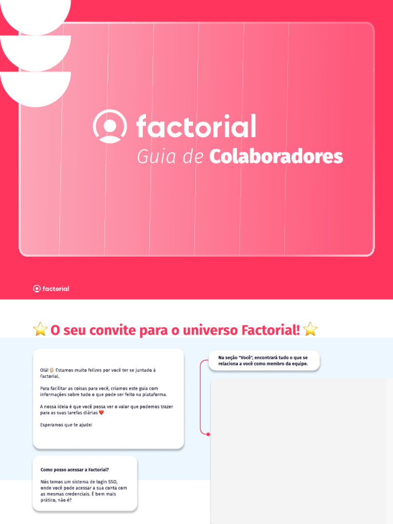 Guia de Uso da Plataforma Factorial | PDF | Tempo