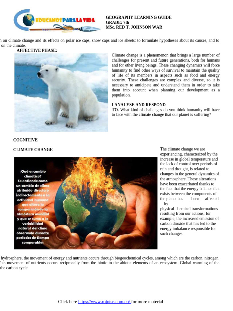GT 2021 CN G7 The Climate Change | PDF | Greenhouse Effect | Greenhouse Gas
