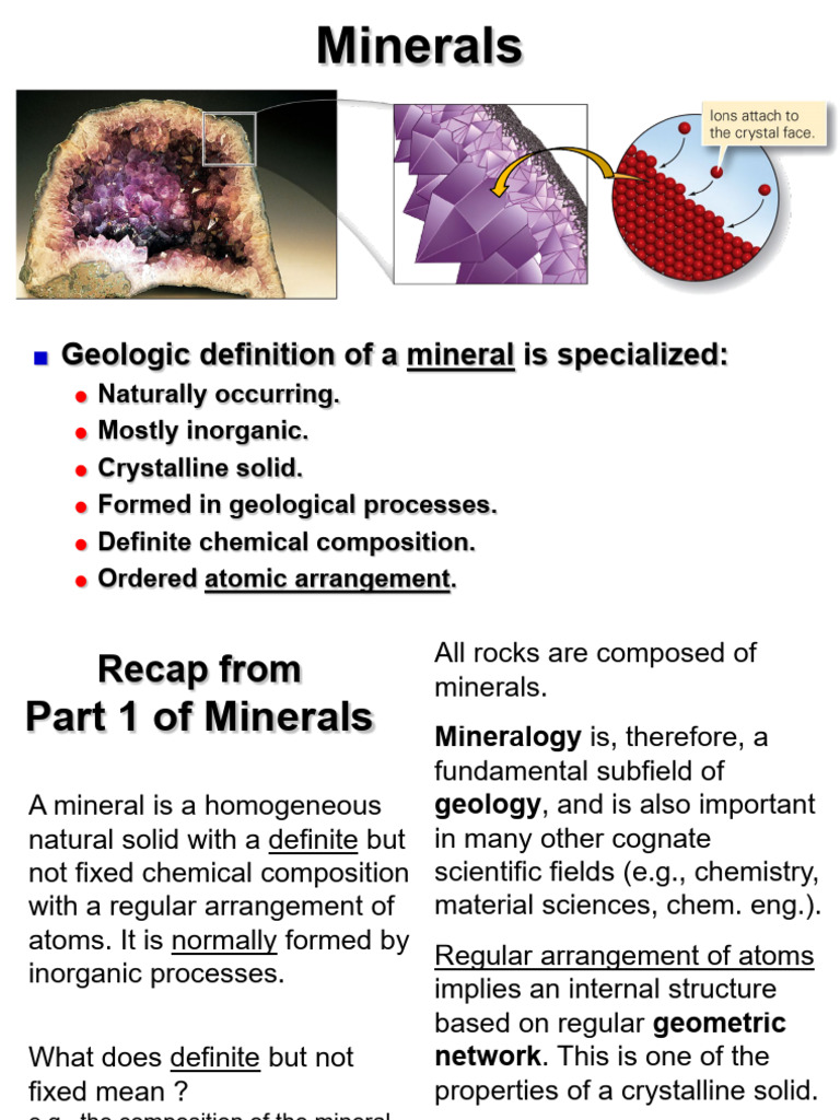 7 Minerals Chem Classification Part 2 Ch05 | PDF | Ion | Minerals