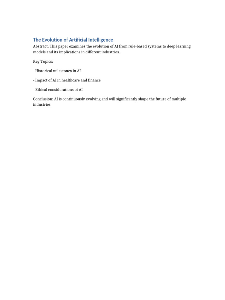 Research paper ai pdf
