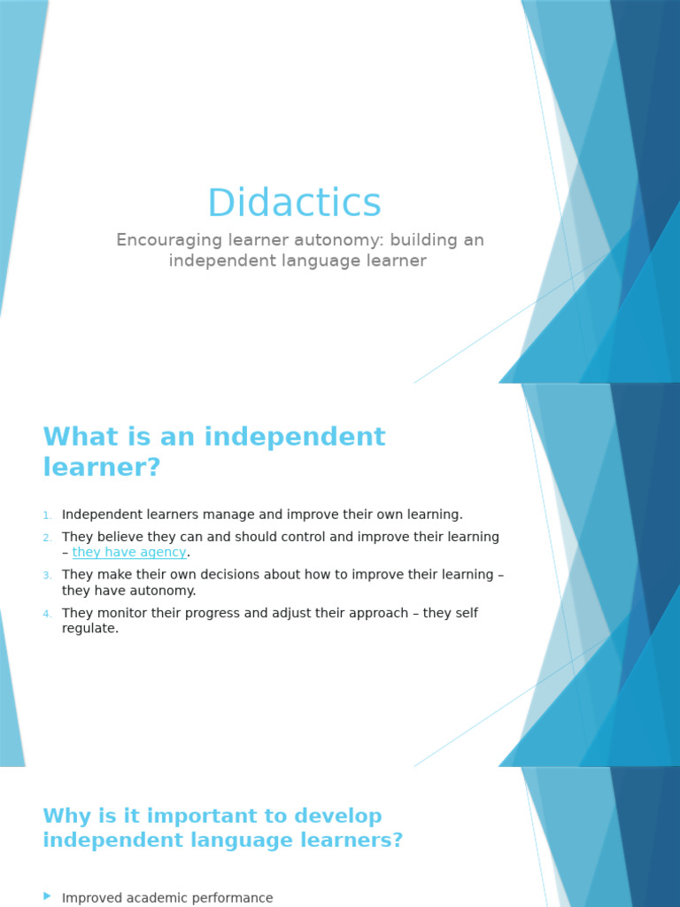 Pptx Learner S Autonomy Pdf