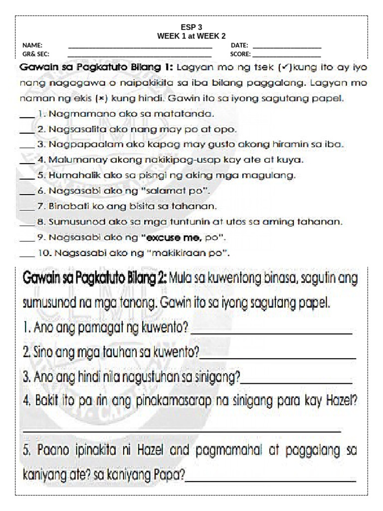 Week 5 Q3 Worksheet Pdf