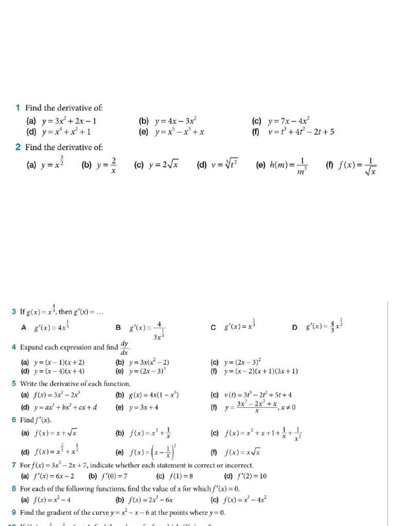 Exercises and Reviews for Chapters 7 & 17 | PDF
