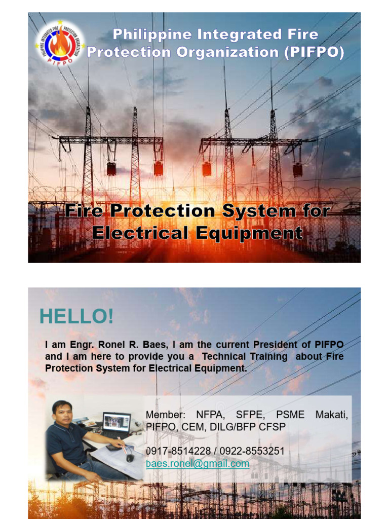 NFPA Electrical Room Fire Protection | PDF | Transformer | Inductor