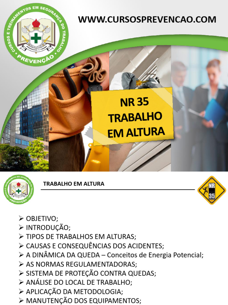 Segurança em Trabalho em Altura: NR 35 | PDF