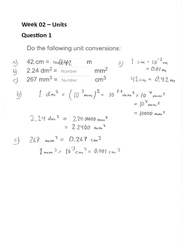 1 Units Calculations | PDF
