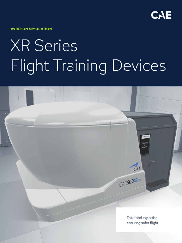 CAE 600XR Flight Training Solutions | PDF | Aviation Safety | Transport