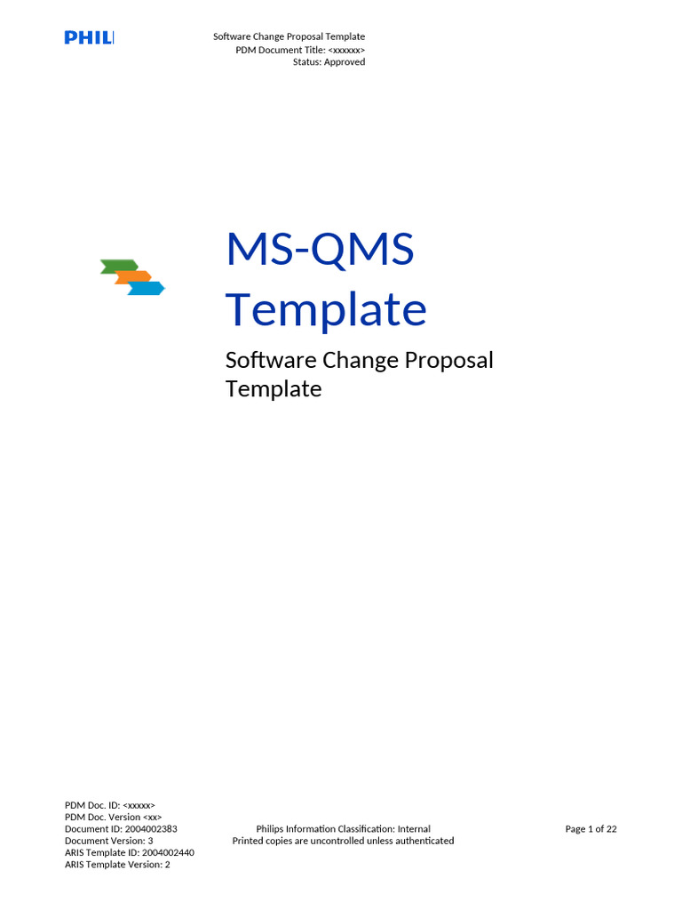 2004002383 Software Change Proposal Template | PDF | Parameter ...