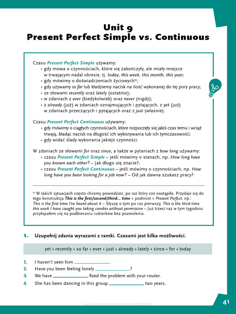 Present Perfect Simple vs. Continuous | PDF | Linguistics | Grammar