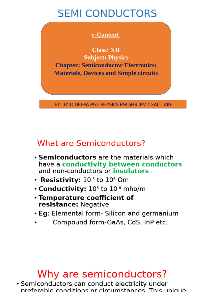 Understanding Semiconductor Electronics | PDF | Semiconductors ...