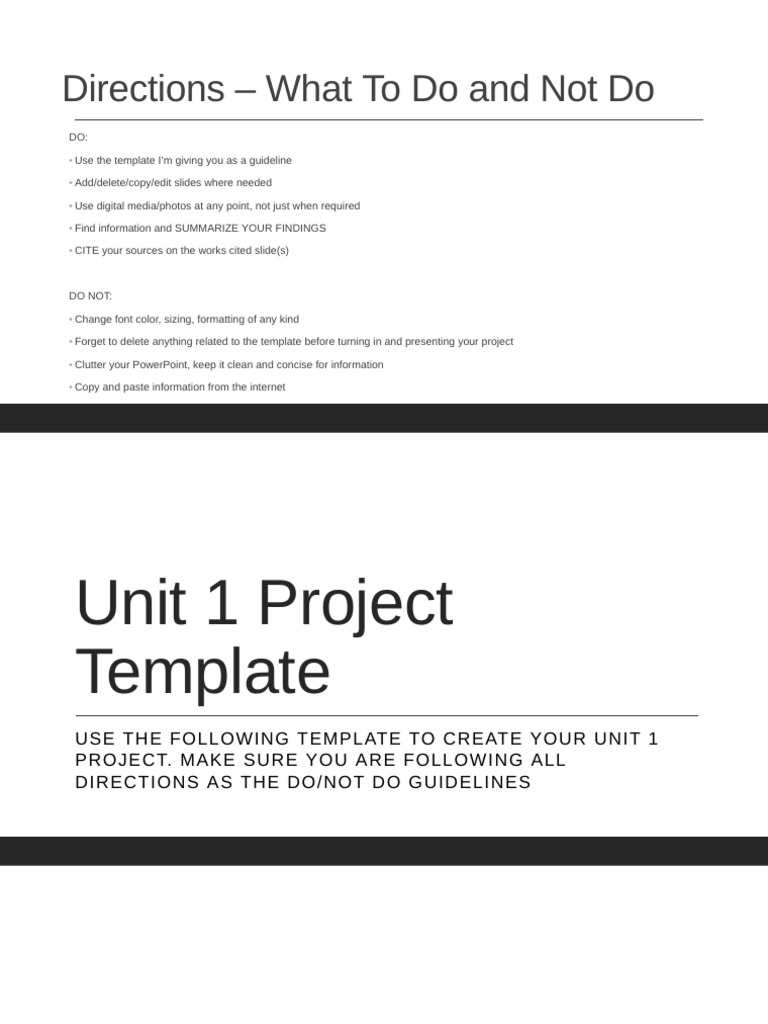 Unit 1 Project Template | PDF