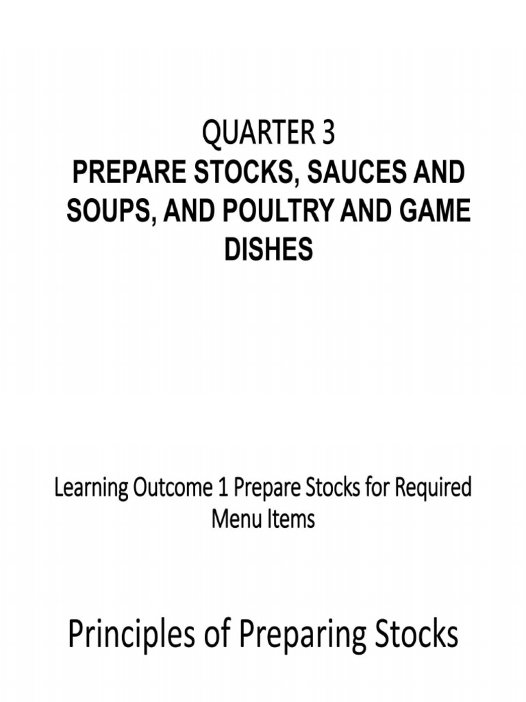 Stock Soups | PDF