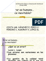 Errar Es Humano