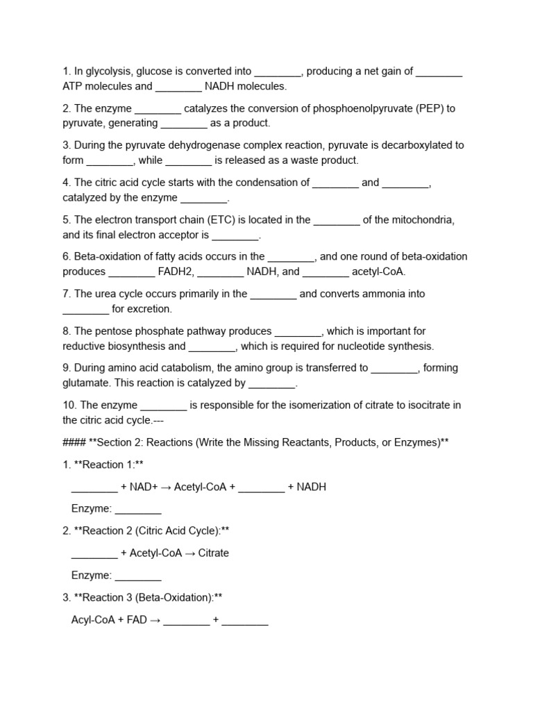 final | PDF | Citric Acid Cycle | Chemistry